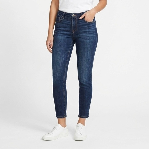 Reitmans Denim - R Jeans Dark Wash Mid Rise Skinny Stretch Denim Blue Jeans Womens Size 31 Pants